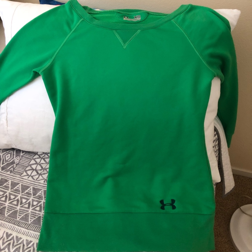 Xs Green underarmour  sweatshirt